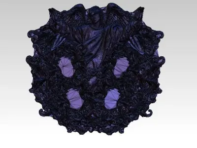 Angel pendant with flower HighDetailed 3D print model