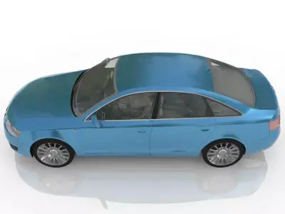 Audi A4 meringo blue model 3D model