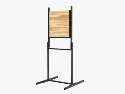 Throwing weapons target wooden stand 3D model