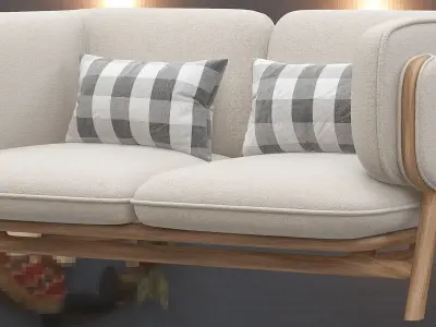 Modren take on italian furniture desing 3d model Low-poly 3D model