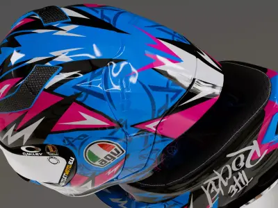 Motorcycle Helmet 3D model