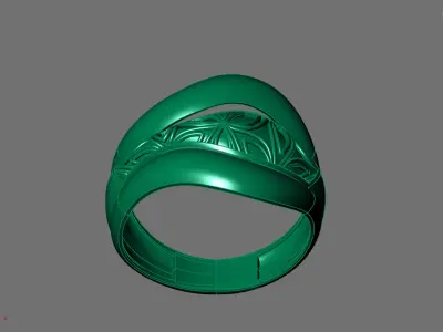 Women Ring Plain Ring Ready STL 3DM Models Womens Rings 3D print model 8