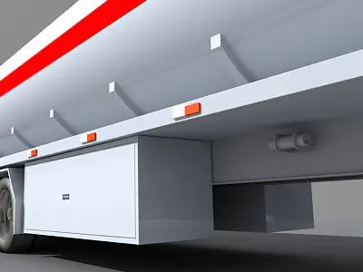 Tanker Trailer 2 3D model