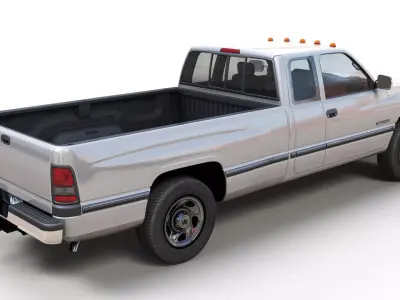 Dodge Ram 1997 2500 Low-poly 3D model