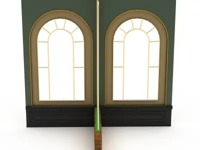 3D model cafe wall decor Low-poly 3D model