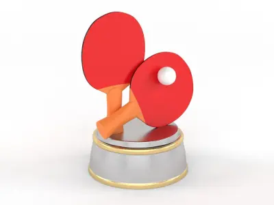 Ping Pong Trophy 3D model