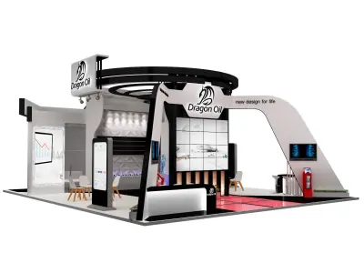 Booth Exhibition Stand a241c  3D model