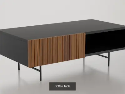 Living Room Set 3D Model Collection