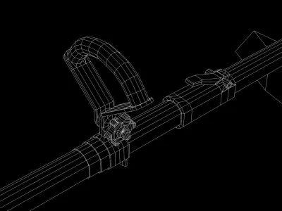 Garden Electric Trimmer Cordless 3D model