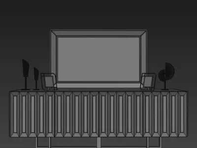 Luxe Luxury Konsol 3D model