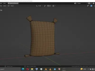 Sack Rigged Free low-poly 3D model