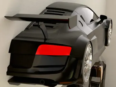 Audi R8 Le Mans Wall-mounted 3D print model