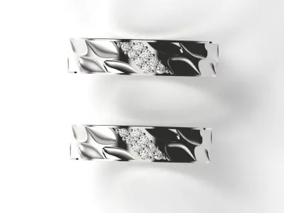 wedding couple ring cr0003 3D print model