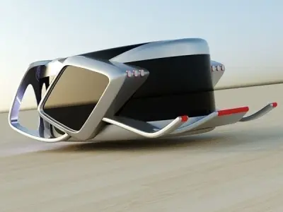 HoverBug futuristic vehicle 3D model