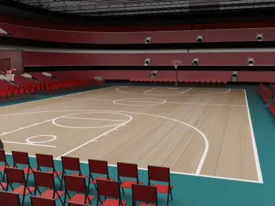 Basketball Stadium 3D model purchase