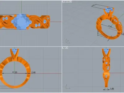 ring code 177 3D print model