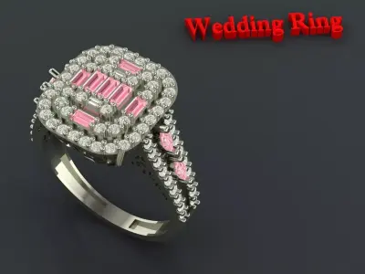 Wedding Ring for Women 3D print model