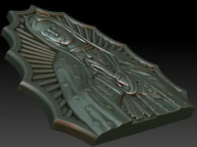 Virgin of Guadalupe 3D model