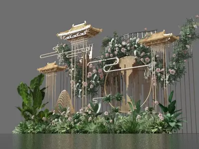 Floristry Fine art display 3D model