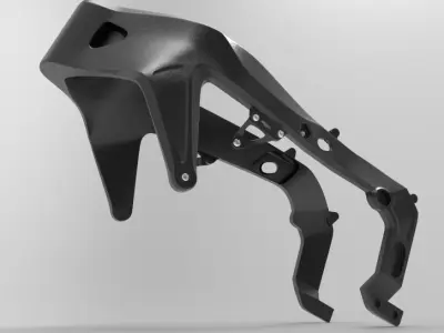 YAMAHA MT09 MAIN FRAME REAL SCALE telaio principale 3D print model