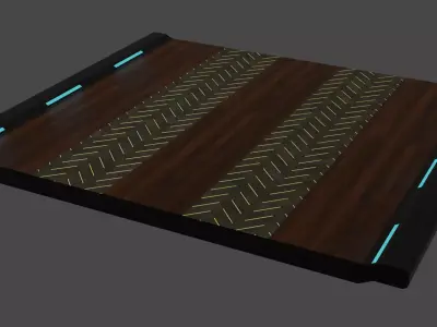 Sci-Fi Contemporary Bridge Free 3D model