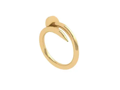 Nail unique Ring 3D print model