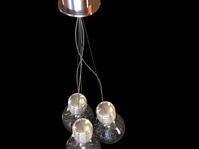 ideal lux luce max chandelier 3D model