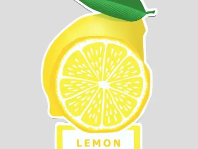 Air Freshener Lemon Low-poly 3D model