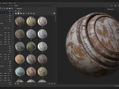 20 Damaged Wall Smart Material  Environment Library VOL 04 Texture