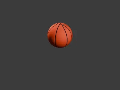 Basketball Low-poly 3D model buy
