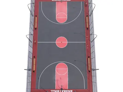 Basketball court Hq 3D model