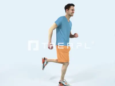Virtue 02K Running Jogging Football Sports Man Low-poly 3D model purchase