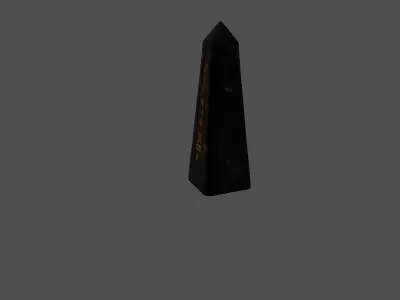 Ancient Mystic Obelisk with Glowing Runes 3D model