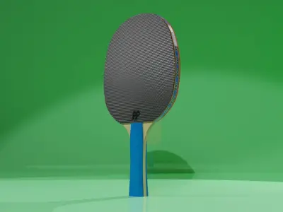 Paleta de ping pong Low-poly 3D model