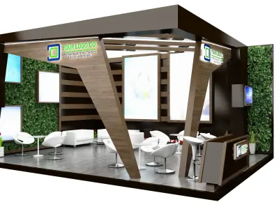 Booth Exhibition Stand a606a 3D model