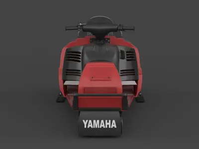 Snowmobile Yamaha 3D model