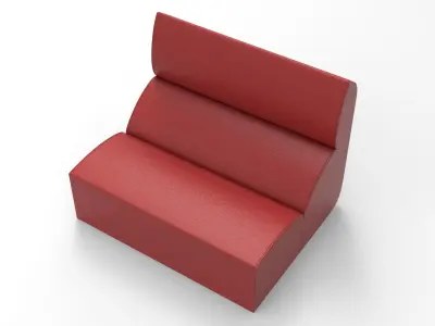 Sun Sofa Low-poly 3D model