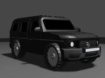 Mercedes G63 Jeep Low-poly 3D model