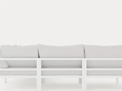 Leone sofa set Low-poly 3D model