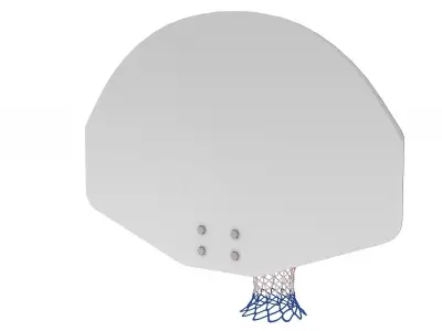 Basketball Rim with Spalding Basketball 3D model