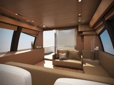 Yacht Ferretti 720 3D model