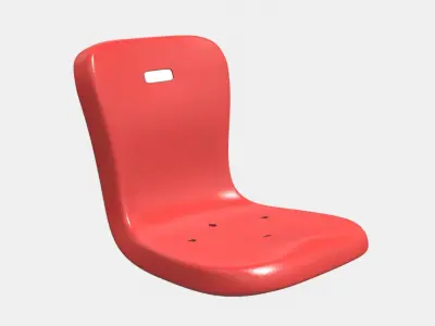 Stadium Seat 2 Low-poly 3D model
