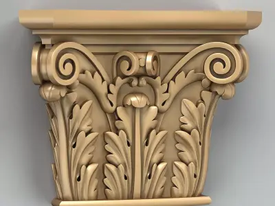 Column capital 008 3D model