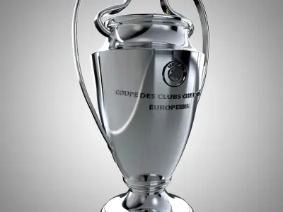 UCL Champions Trophy 2022 Low-poly 3D model
