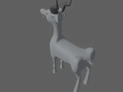 Goat toon 3D model
