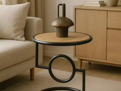 Modern table  Low-poly 3D model