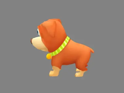 Cartoon puppy dog 3D model