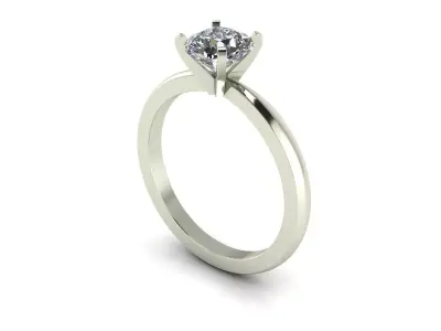Solitaire Diamond Fashion Ring R8 3D print model