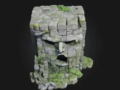 Stone Sentinel  Silent Watcher of Forgotten Realms 3D model