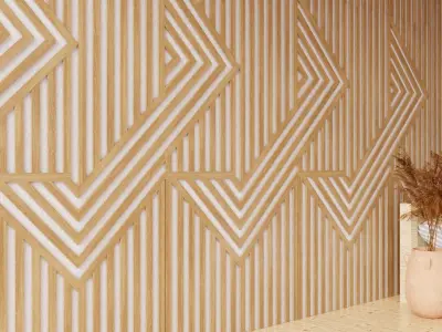 Wall wood seamless set2 V08 3D model